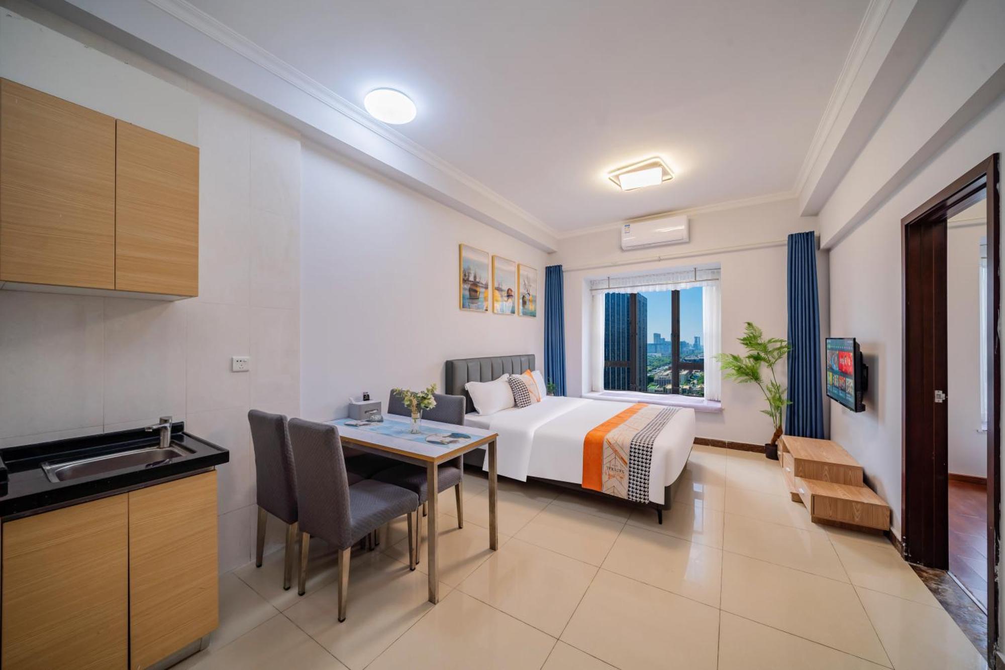 Pazhou Angda International Aparthotel Canton Fair Branch Exteriér fotografie