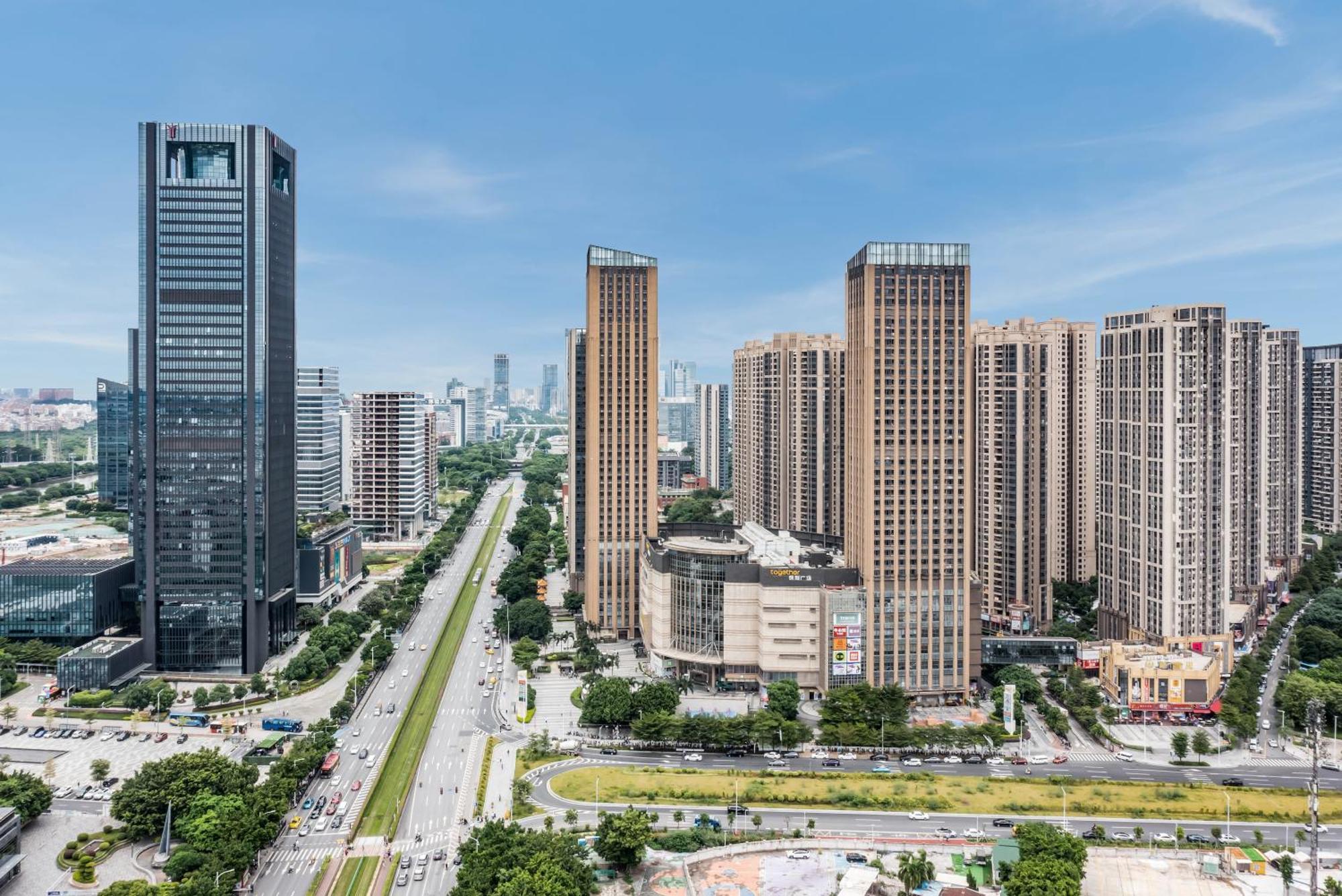 Pazhou Angda International Aparthotel Canton Fair Branch Exteriér fotografie